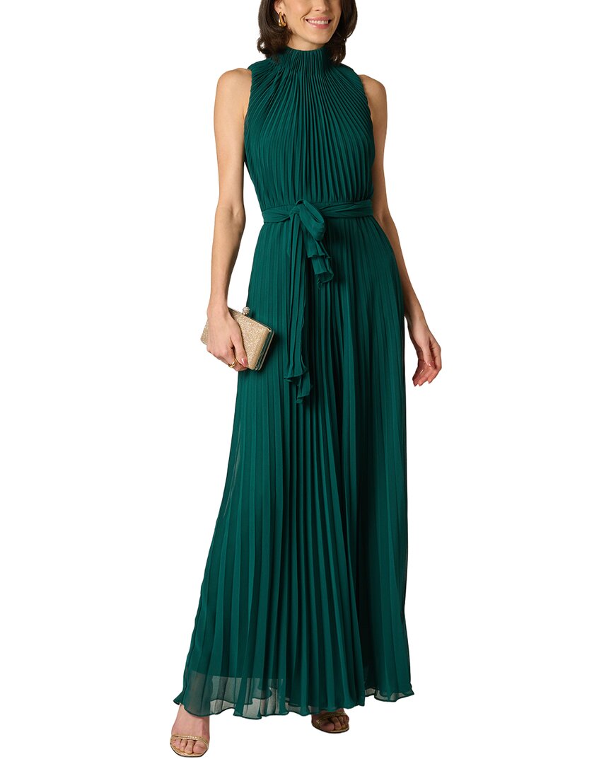 Aidan Mattox Aidan Mattox Pleated Georgette Jumpsuit