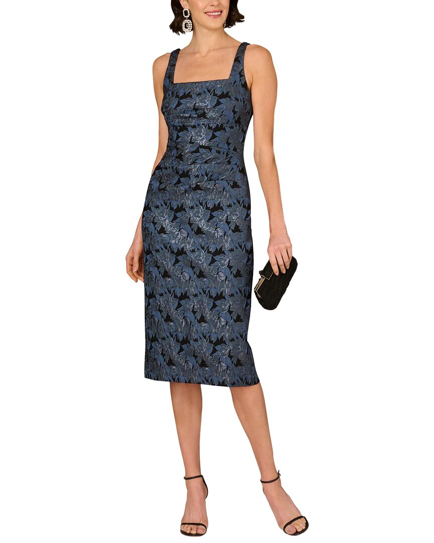 Aidan Mattox Aidan Mattox Stretch Jacquard Midi Dress