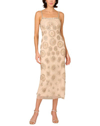 Aidan Mattox Aidan Mattox Beaded Sleeveless Midi Dress
