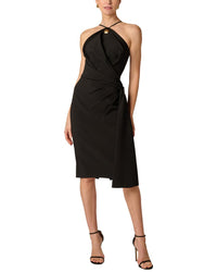 Aidan Mattox Aidan Mattox Bi-Stretch Crepe Midi Dress