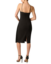 Aidan Mattox Aidan Mattox Bi-Stretch Crepe Midi Dress