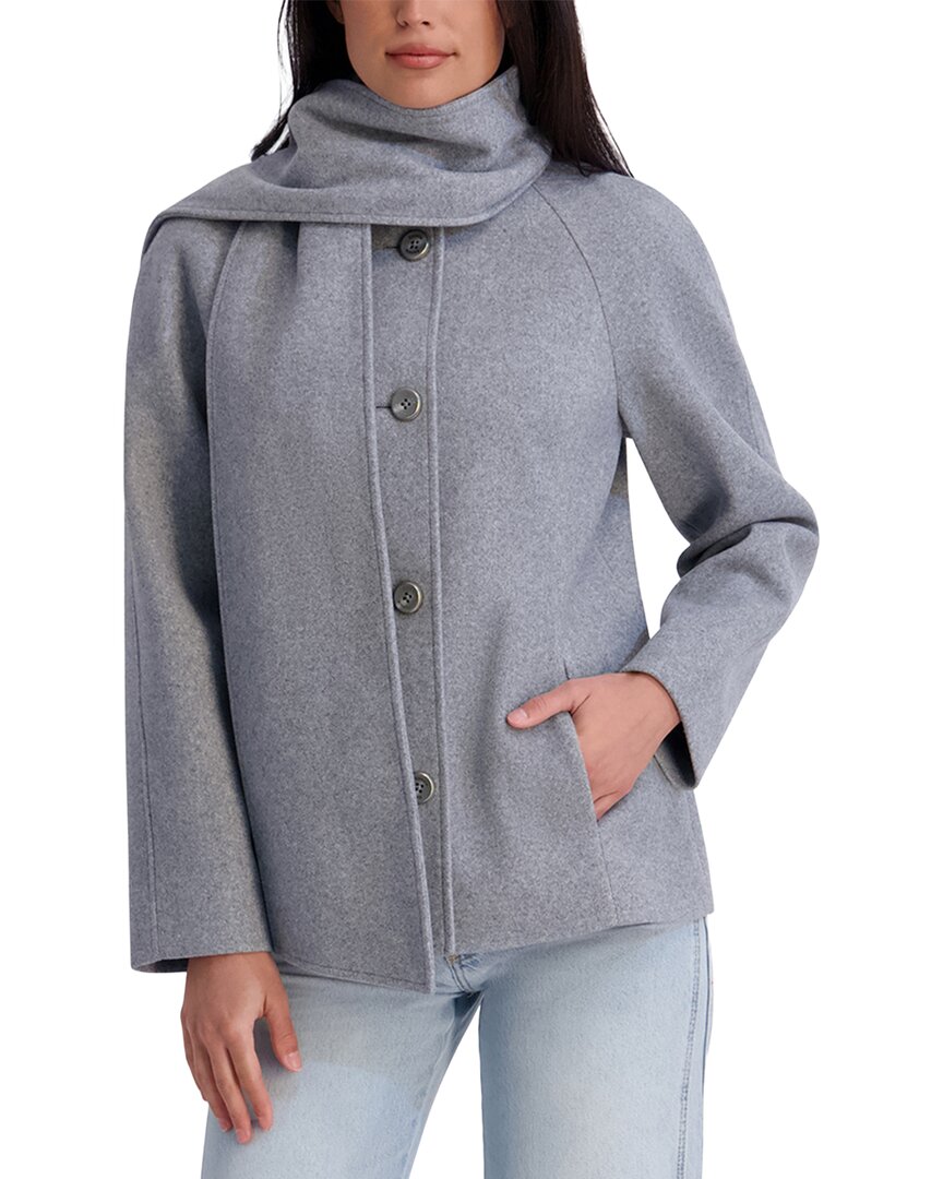 Kensie Scarf Neck Coat