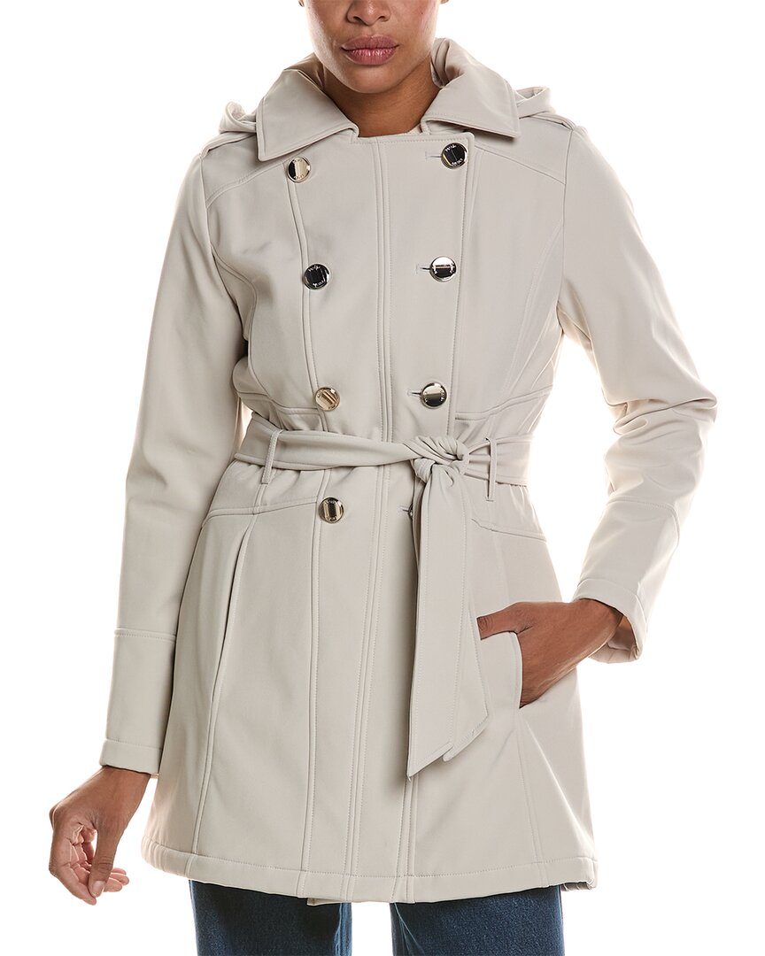 Kensie Double Breasted Softshell Jacket