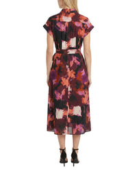 Maggy London Printed Shirt Dress
