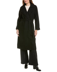 Via Spiga Belted Wool-Blend Coat