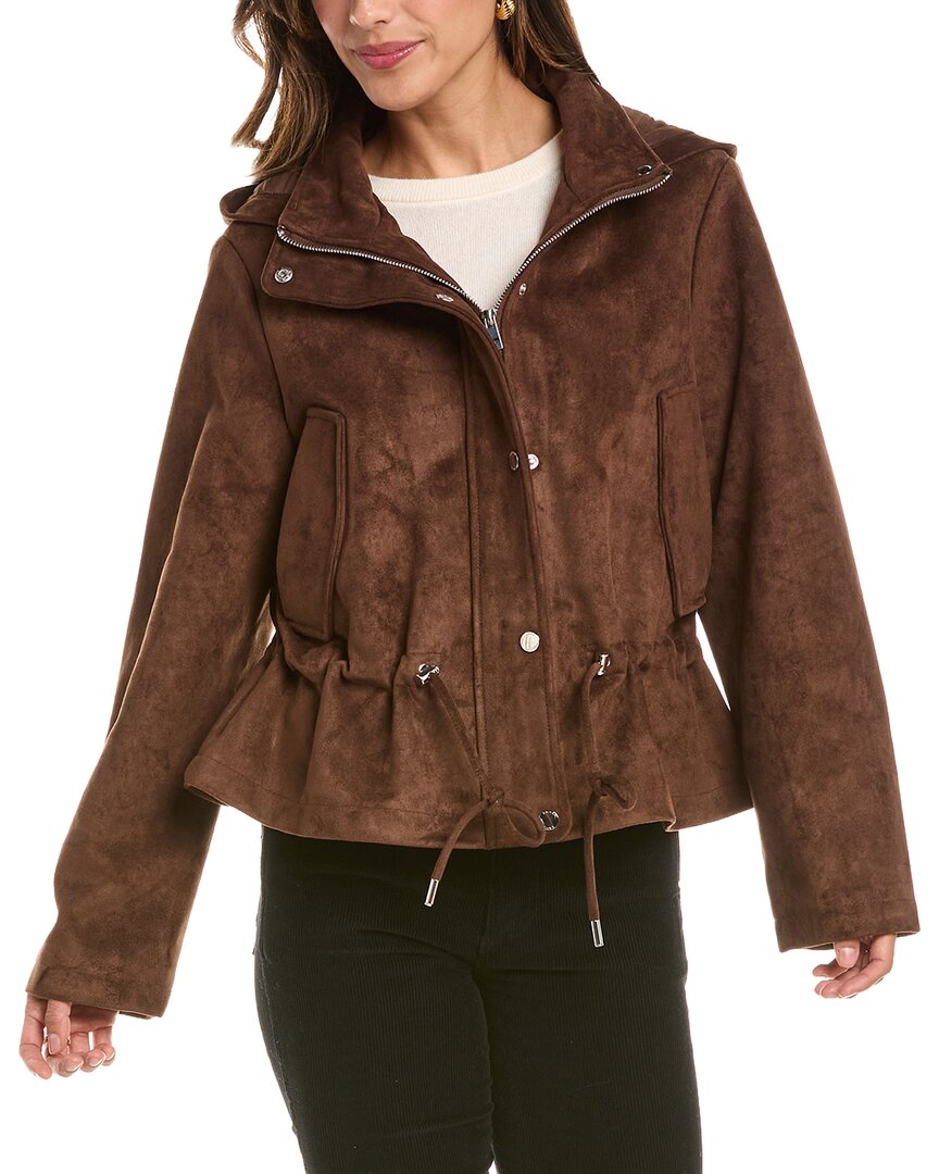 Tahari Tahari Ruby Faux Suede Jacket