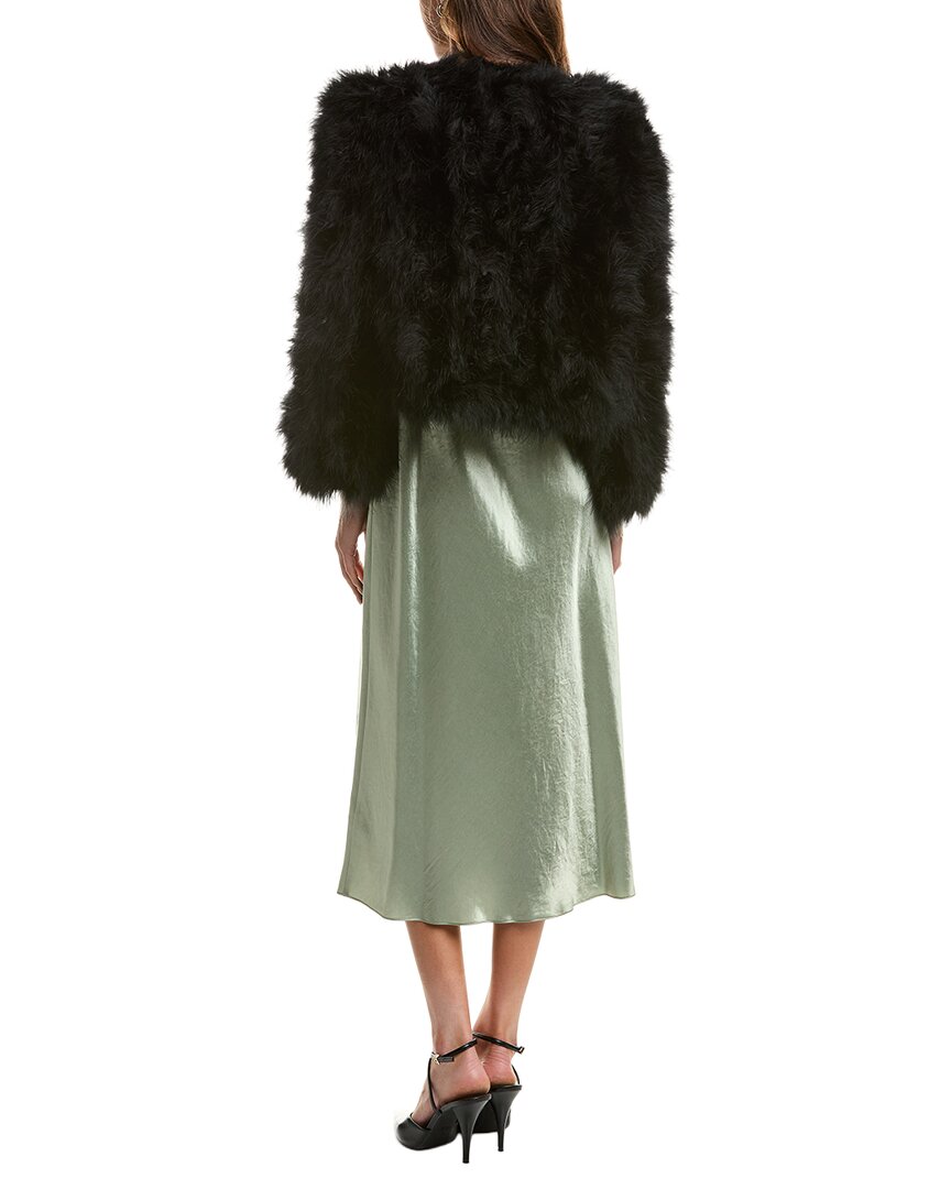 Adrienne Landau Feather Jacket