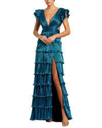 Mac Duggal Ruffle Long Dress