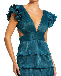 Mac Duggal Ruffle Long Dress