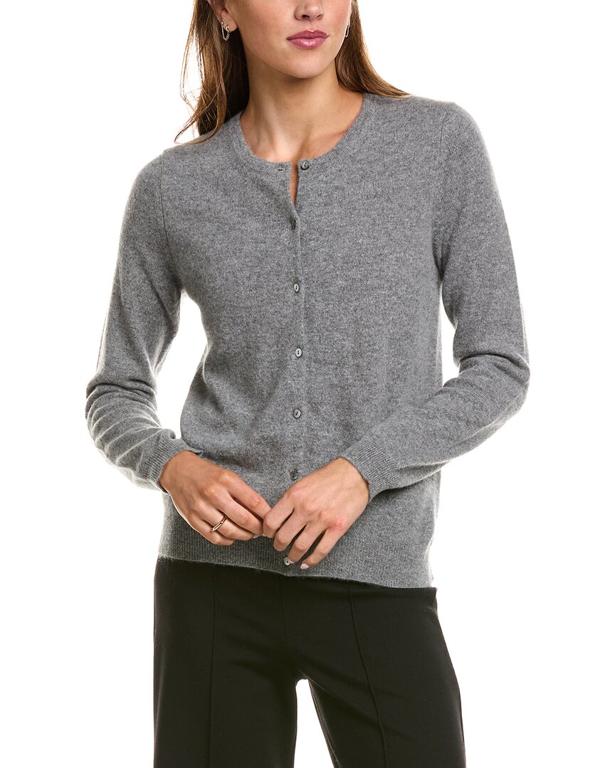 Incashmere Basic Crewneck 100% Cashmere Cardigan