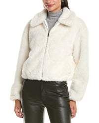 CeCe Cece Zip Front Short Blouson Jacket