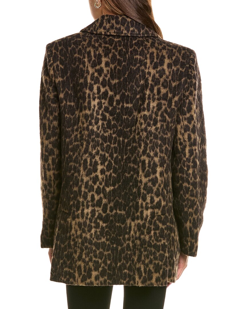 CeCe Cece Leopard Wool-Blend Blazer