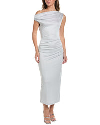 Kenneth Cole Kenneth Cole Off Shoulder Ruched Waist Midi Dress