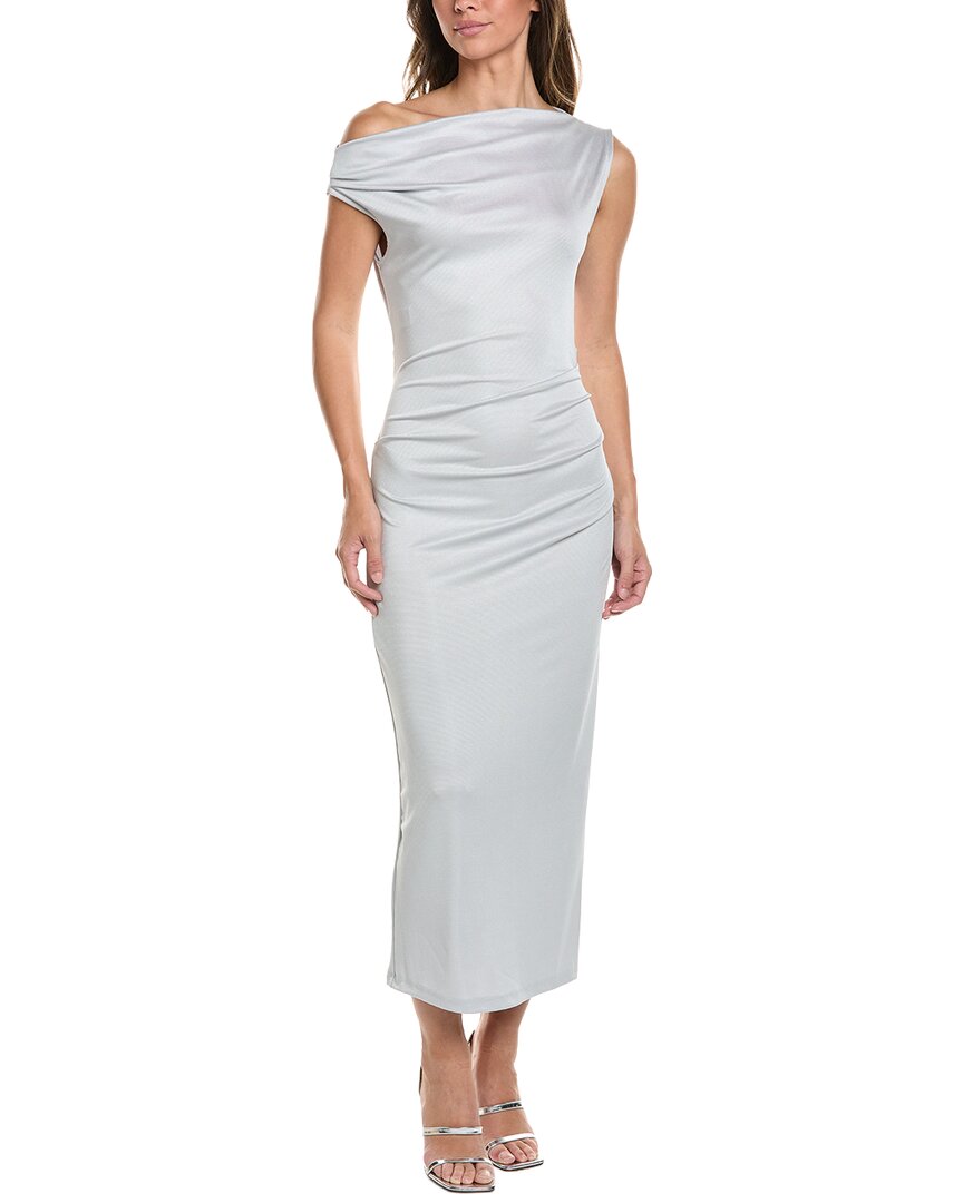 Kenneth Cole Kenneth Cole Off Shoulder Ruched Waist Midi Dress