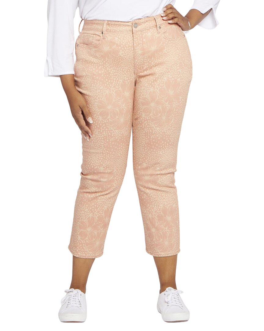Nydj Plus Marilyn Mirage Leopard Ankle Crop Jean