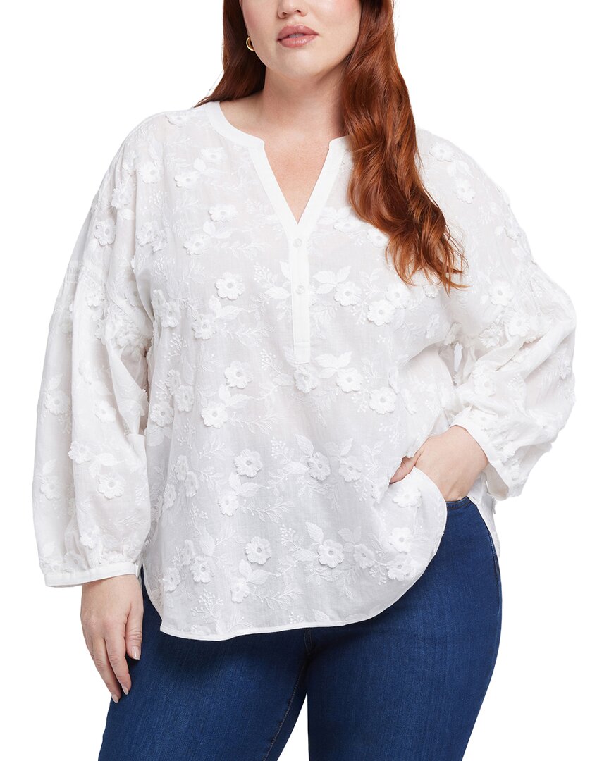 Nydj Plus Paulina Peasant Top