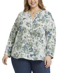 Nydj Plus Paulina Peasant Top