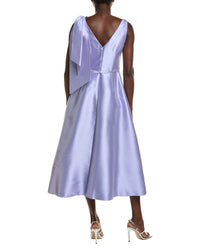 Theia Faille Tea Length Gown
