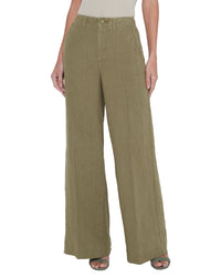 L’Agence Brie High-Rise Linen Wide Leg Jean