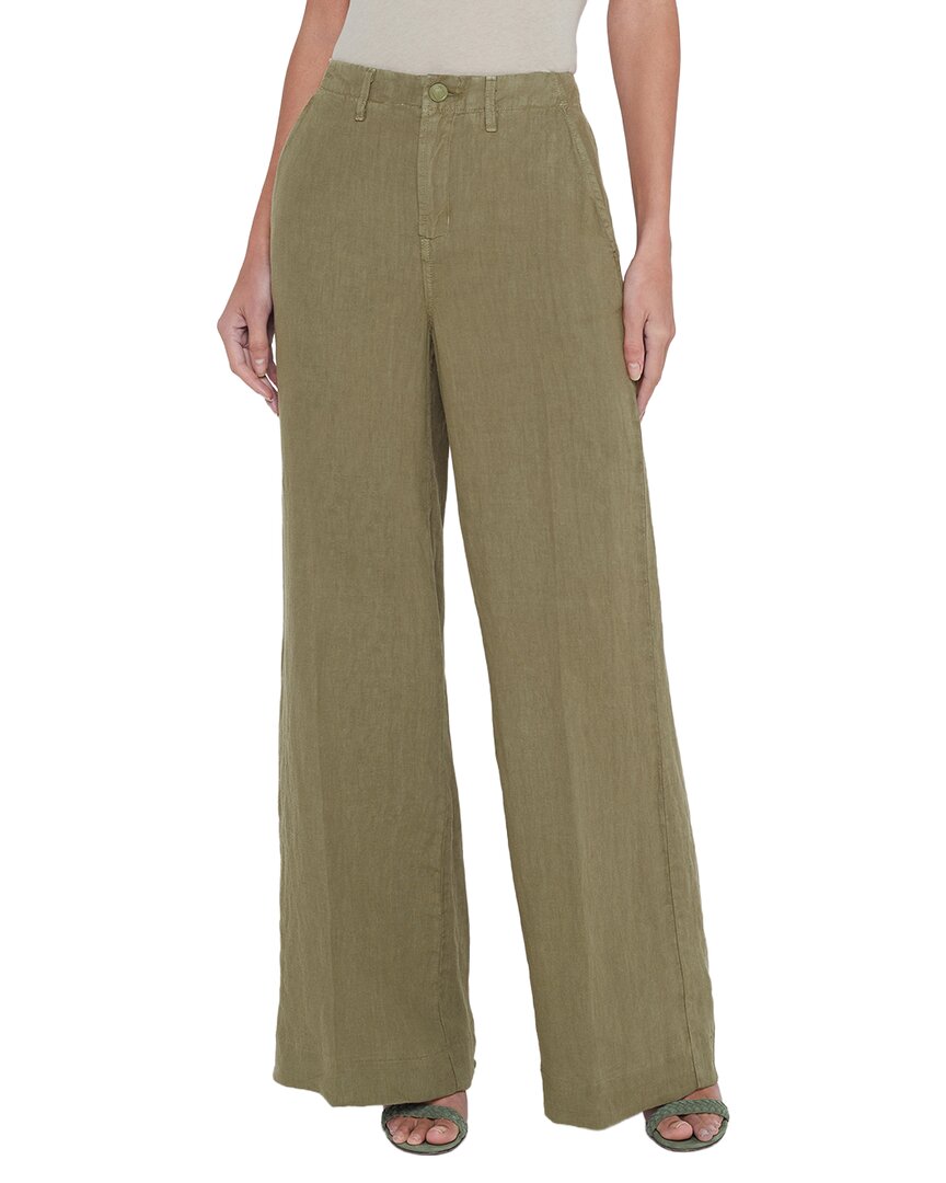 L’Agence Brie High-Rise Linen Wide Leg Jean