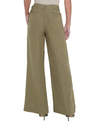 L’Agence Brie High-Rise Linen Wide Leg Jean