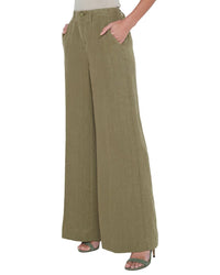 L’Agence Brie High-Rise Linen Wide Leg Jean
