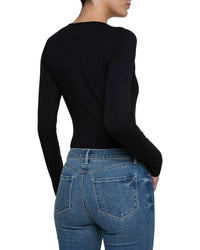 L’Agence Cassandra Ruched Bodysuit