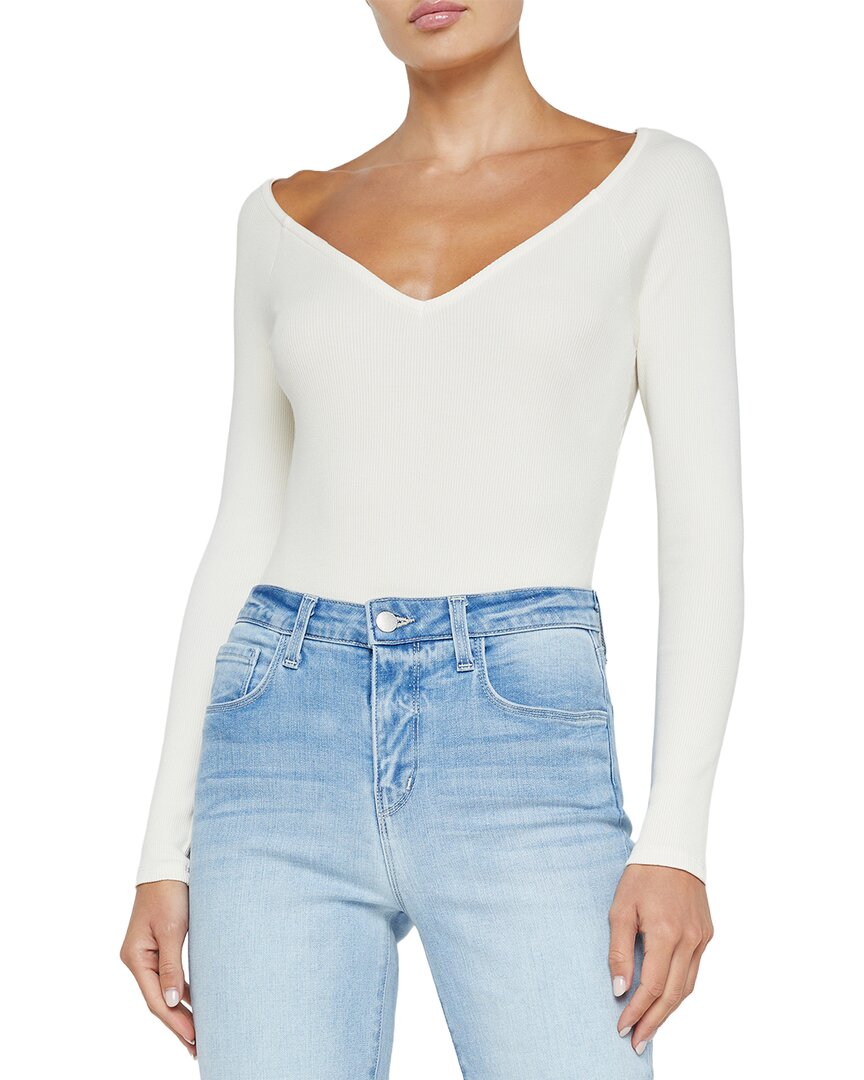 L’Agence Winona Wd V-Neck Bodysuit