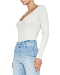 L’Agence Winona Wd V-Neck Bodysuit