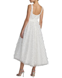 Mac Duggal Embellished Tulle Midi Dress