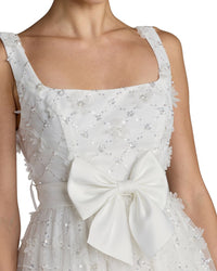 Mac Duggal Embellished Tulle Midi Dress