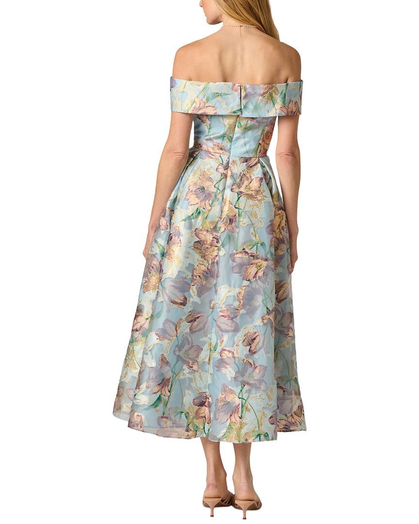 Adrianna Papell Off Shoulder Midi Dress