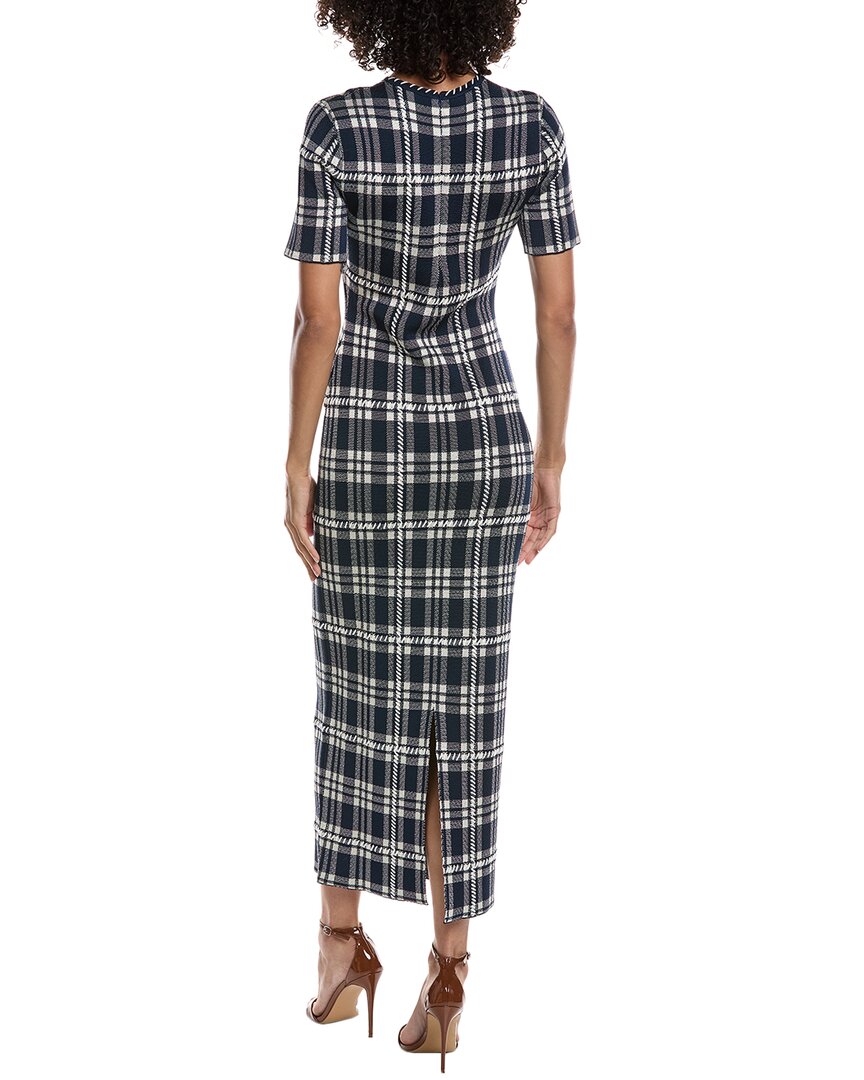 lela rose midi dress Lela Rose Jacquard Plaid Midi Dress