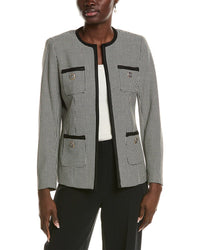Anne Klein Kissing Front Jacket Black