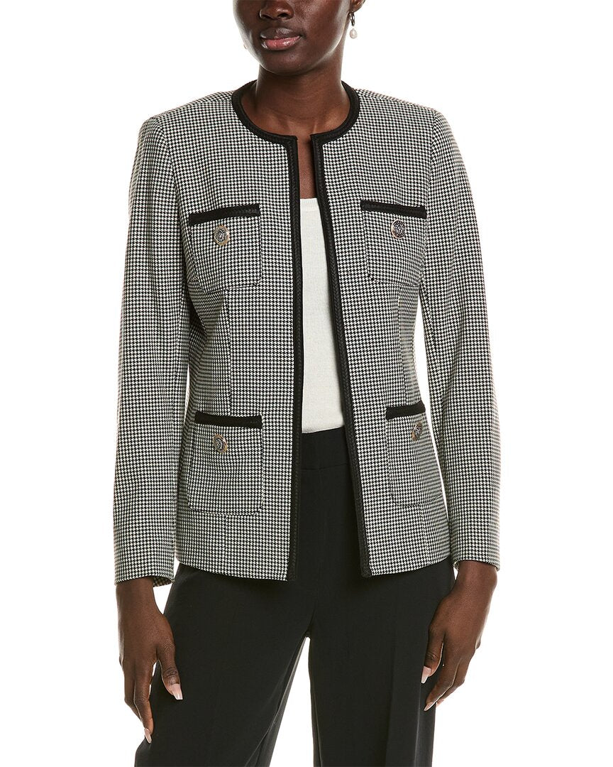 Anne Klein Kissing Front Jacket Black