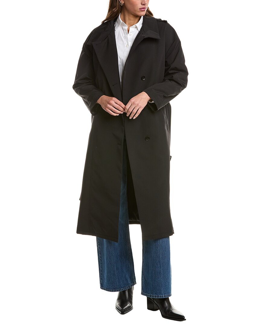 Jane Post Asymmetrical Trench Coat