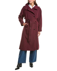 Jane Post Asymmetrical Trench Coat