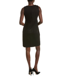 Anne Klein Side Pleated Sheath Dress