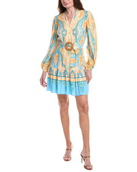 Adrianna Papell Belted Balloon Sleeve Shirtdress