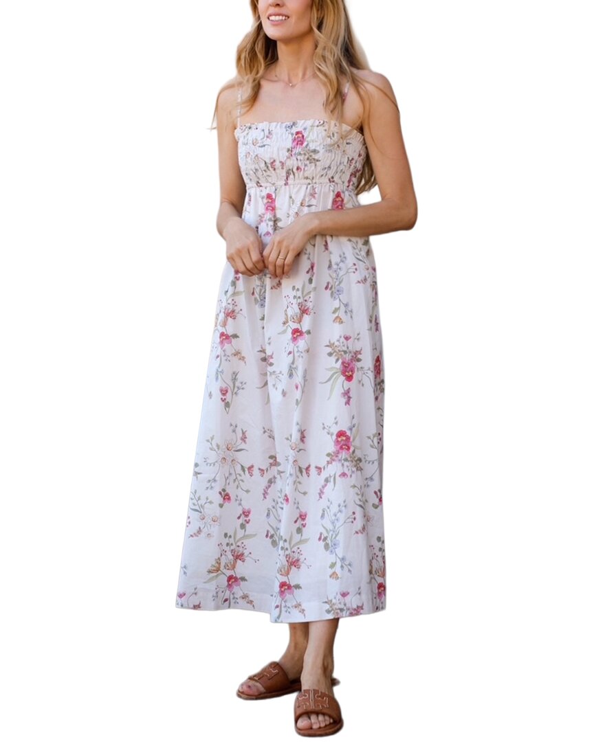 Hermoza Margot Smocked Midi Dress