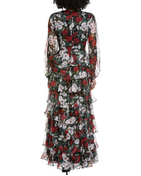 Mikael Aghal Print Maxi Dress