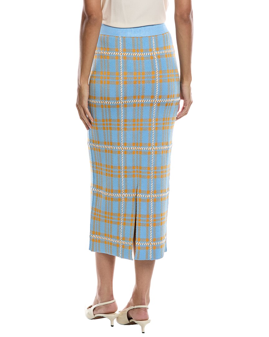Lela Rose Jacquard Plaid Skirt