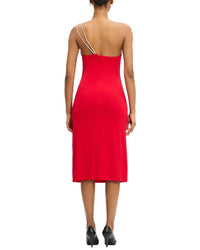 Hervé Léger Strappy Jersey Midi Dress