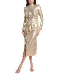 Carla Ruiz Gathered Front Midi Dress