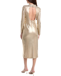 Carla Ruiz Gathered Front Midi Dress