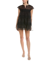 Jl Luxe Solid Short Sleeve Mini Dress