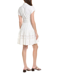 Taylor Taylor Linen-Blend Mini Dress