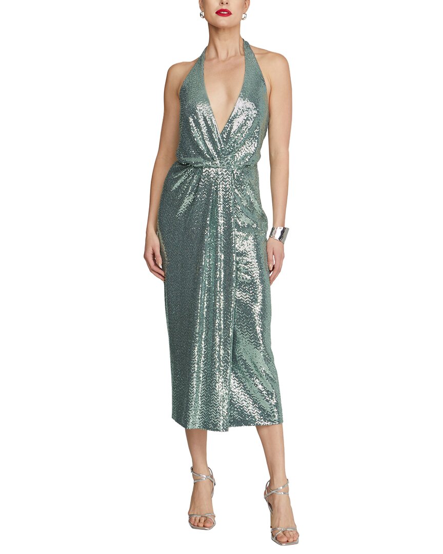 Halston Leonie Disco Jersey Midi Dress