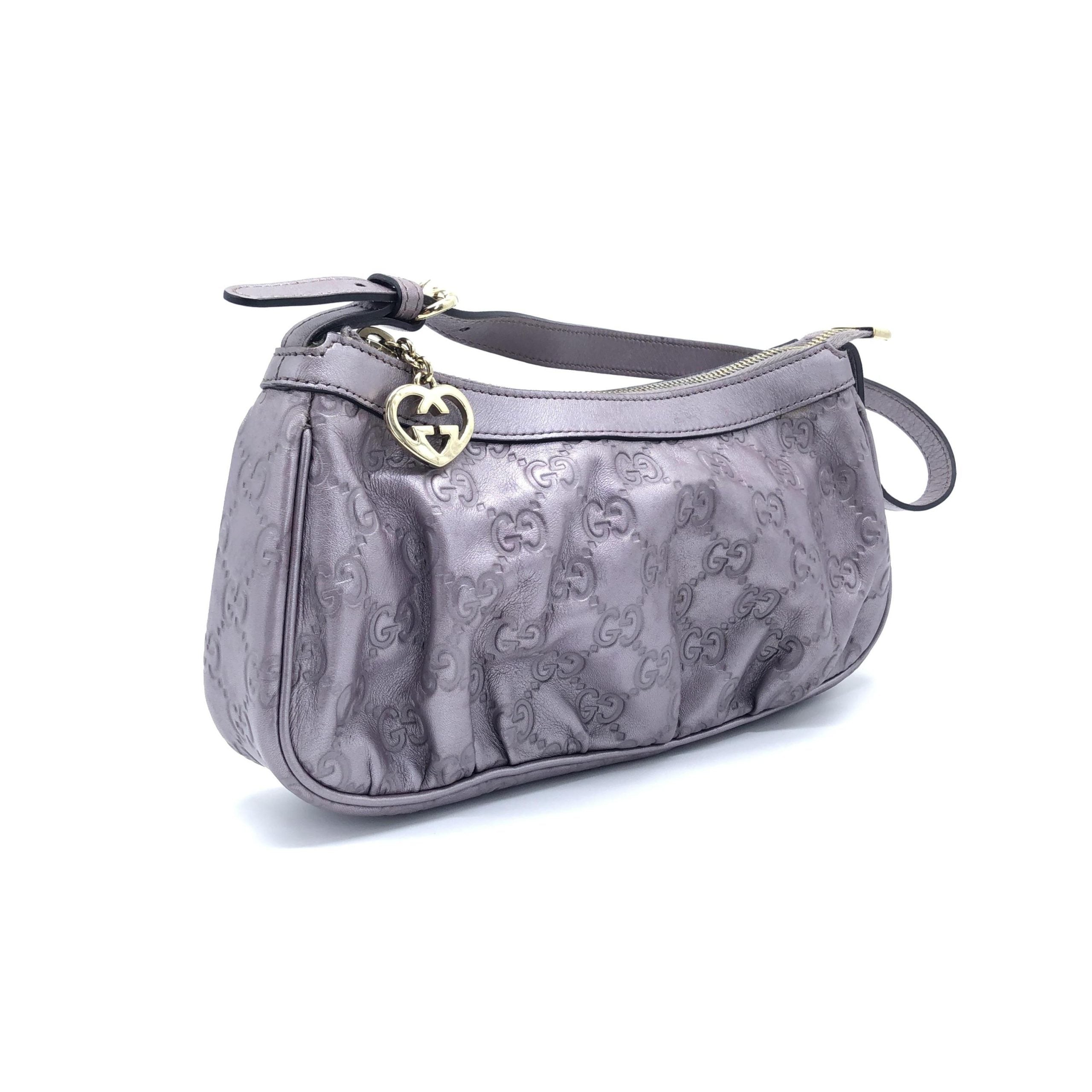 Gucci Metallic Guccissima Lovely Shoulder Women's Bag (Authentic Pre-Loved)
