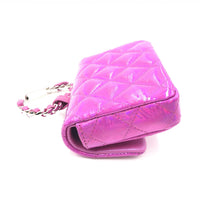 Chanel Iridescent Pink Quilted Leather Women's Pouch (Authentic Pre-Loved)
